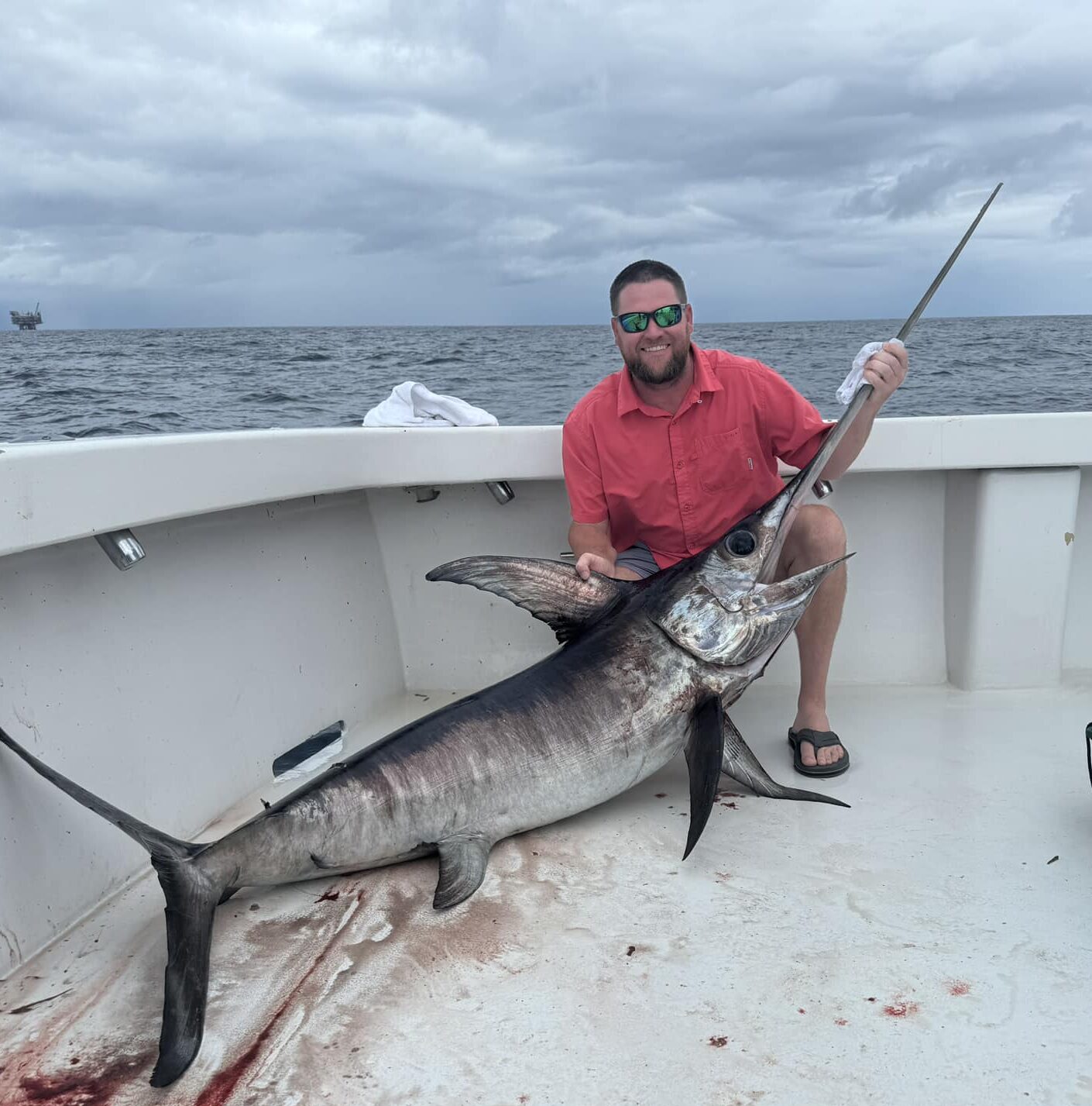 Deep Sea Marlin trophy fish caught on Lady D
